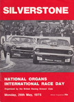 Programme cover of Silverstone Circuit, 26/05/1975
