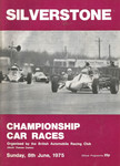 Programme cover of Silverstone Circuit, 08/06/1975