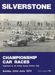 Programme cover of Silverstone Circuit, 22/06/1975