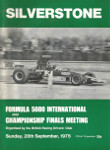 Programme cover of Silverstone Circuit, 28/09/1975