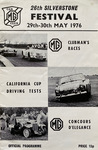 Programme cover of Silverstone Circuit, 30/05/1976