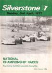 Programme cover of Silverstone Circuit, 03/04/1977