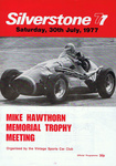 Programme cover of Silverstone Circuit, 30/07/1977