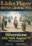 Programme cover of Silverstone Circuit, 14/08/1977
