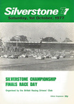 Programme cover of Silverstone Circuit, 01/10/1977