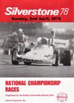 Programme cover of Silverstone Circuit, 02/04/1978
