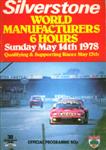 Programme cover of Silverstone Circuit, 14/05/1978