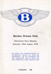 Programme cover of Silverstone Circuit, 26/08/1978
