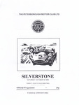 Programme cover of Silverstone Circuit, 07/10/1978