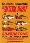 Programme cover of Silverstone Circuit, 05/08/1979