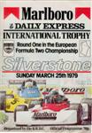 Programme cover of Silverstone Circuit, 25/03/1979