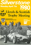 Programme cover of Silverstone Circuit, 07/04/1980