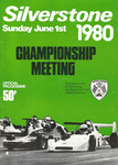 Programme cover of Silverstone Circuit, 01/06/1980