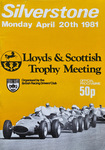 Programme cover of Silverstone Circuit, 20/04/1981