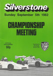 Programme cover of Silverstone Circuit, 05/09/1982