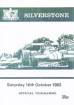 Programme cover of Silverstone Circuit, 16/10/1982