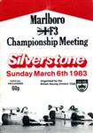 Programme cover of Silverstone Circuit, 06/03/1983