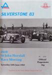 Programme cover of Silverstone Circuit, 25/06/1983