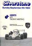 Programme cover of Silverstone Circuit, 04/09/1983