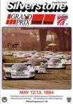 Programme cover of Silverstone Circuit, 13/05/1984