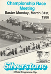 Programme cover of Silverstone Circuit, 31/03/1986