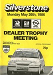Programme cover of Silverstone Circuit, 26/05/1986