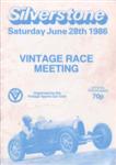 Programme cover of Silverstone Circuit, 28/06/1986