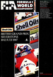 Programme cover of Silverstone Circuit, 12/07/1987