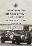 Programme cover of Silverstone Circuit, 29/08/1987