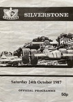 Programme cover of Silverstone Circuit, 24/10/1987