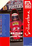 Programme cover of Silverstone Circuit, 14/07/1991