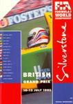 Programme cover of Silverstone Circuit, 12/07/1992