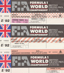 Ticket for Silverstone Circuit, 12/07/1992