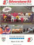 Programme cover of Silverstone Circuit, 28/03/1993
