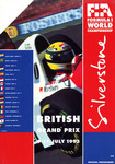 Programme cover of Silverstone Circuit, 11/07/1993