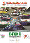Programme cover of Silverstone Circuit, 03/10/1993