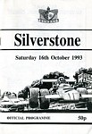 Programme cover of Silverstone Circuit, 16/10/1993