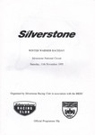 Programme cover of Silverstone Circuit, 11/11/1995