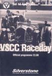 Programme cover of Silverstone Circuit, 13/04/1996