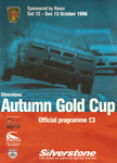 Programme cover of Silverstone Circuit, 13/10/1996