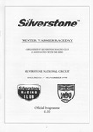 Programme cover of Silverstone Circuit, 07/11/1998