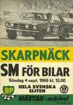 Programme cover of Skarpnäck Airfield, 04/09/1966