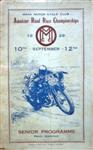 Programme cover of Snaefell Mountain Circuit, 12/09/1929