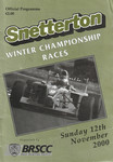 Programme cover of Snetterton Circuit, 12/11/2000