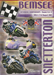 Programme cover of Snetterton Circuit, 31/08/2003
