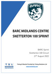 Programme cover of Snetterton Circuit, 27/08/2022