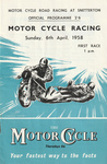 Programme cover of Snetterton Circuit, 06/04/1958