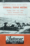 Programme cover of Snetterton Circuit, 27/07/1958