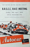 Programme cover of Snetterton Circuit, 19/04/1959