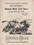 Programme cover of Snetterton Circuit, 19/07/1959